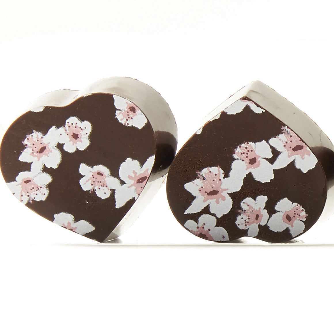 Spring Flowers Bonbons: Dark Chocolate &amp; Dulce de Leche Wooden Table Baking Co.