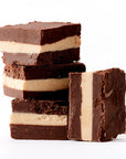 Dark Chocolate & Peanut Butter Squares - No Gluten (4 pieces) Wooden Table Baking Co.