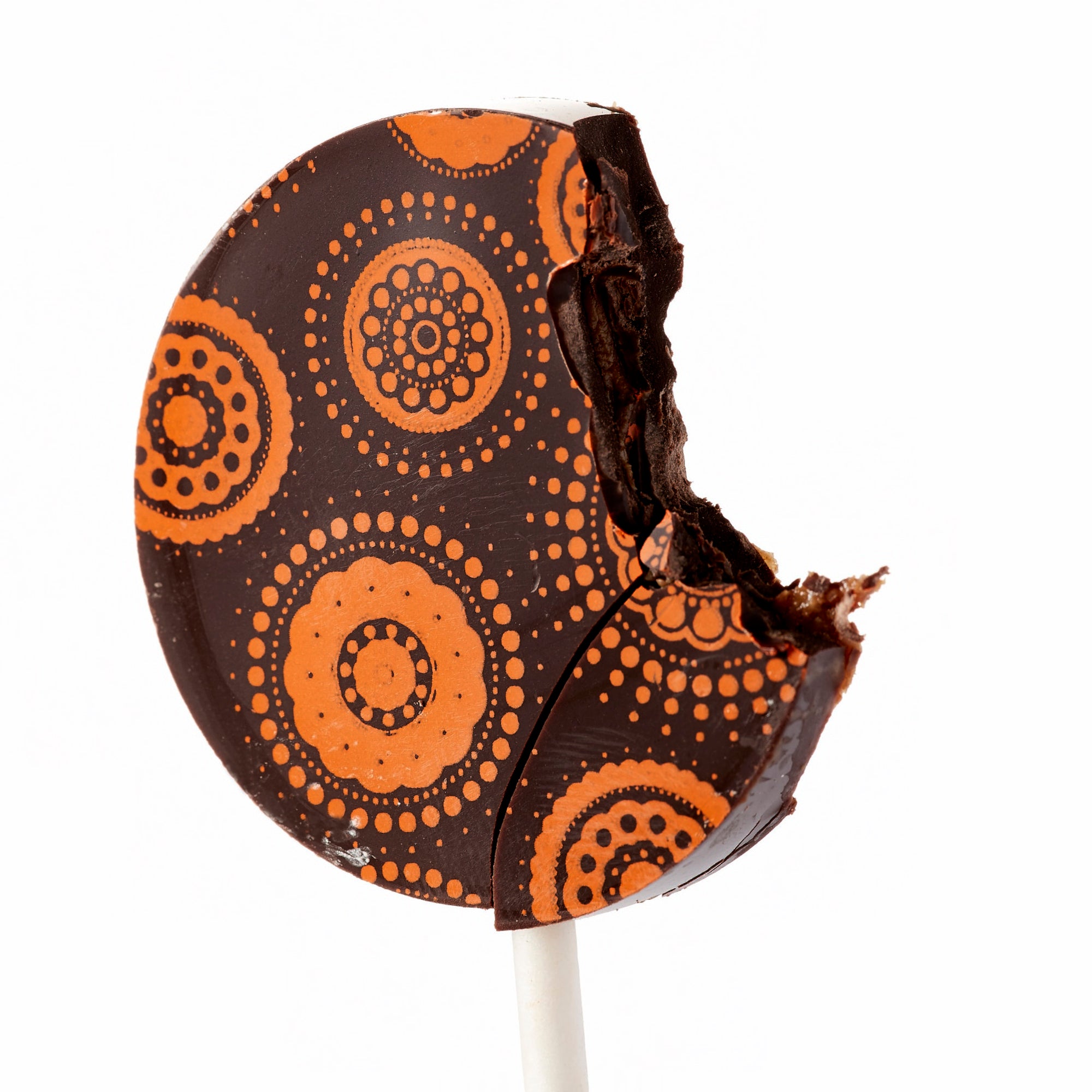 Lollipop: Dark Chocolate + Almond Butter (vegan) Wooden Table Baking Co.