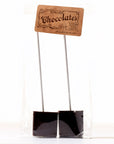 Hot Chocolate Stirrers: Dark Chocolate Wooden Table Baking Co.
