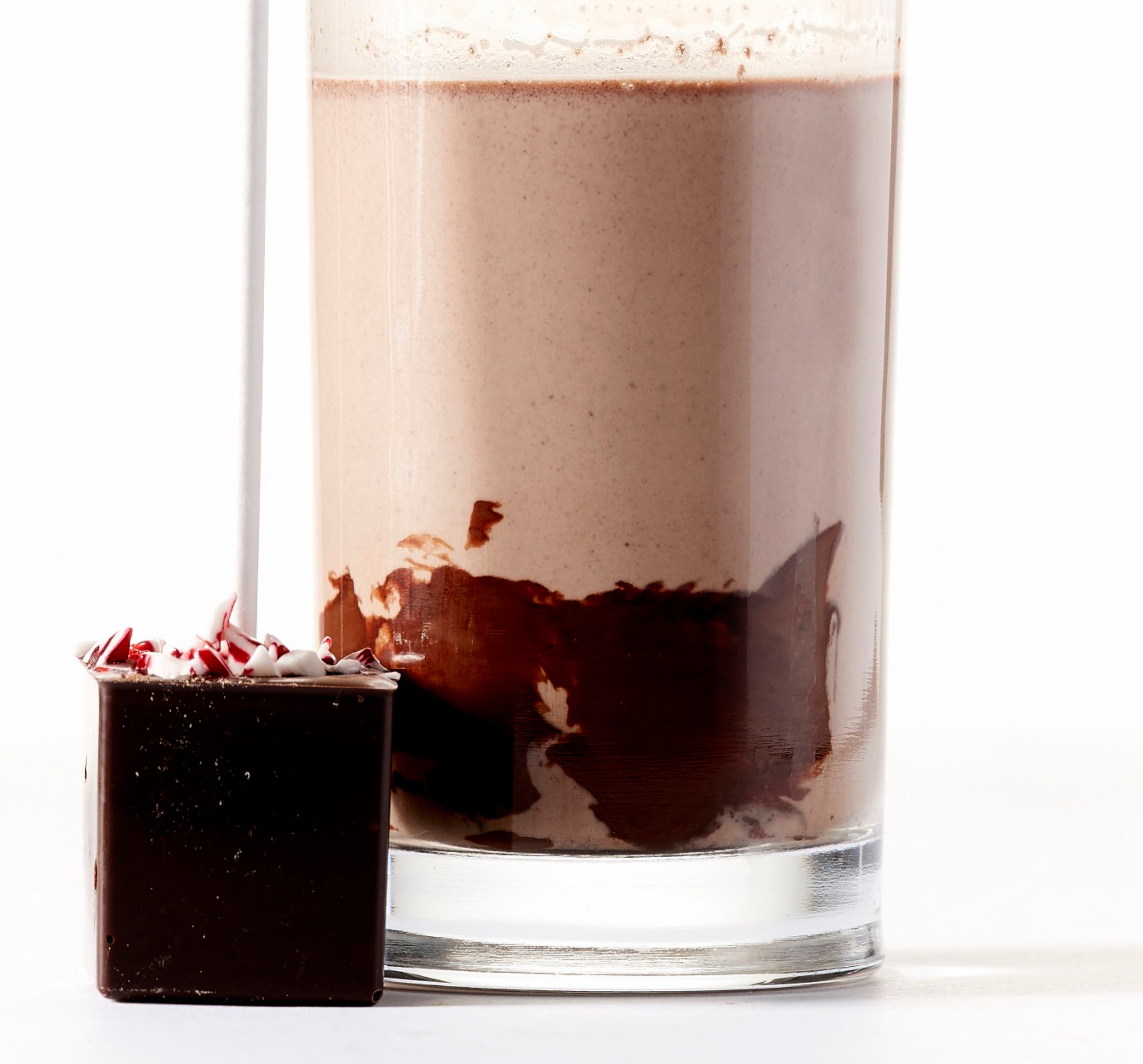Melville Gourmet Dark Chocolate Peppermint Stirrer – Half Nuts