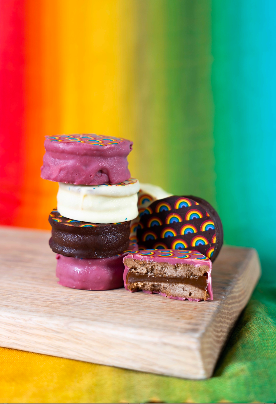 Celebrate Pride Month with Rainbow Desserts & Argentine Alfajores