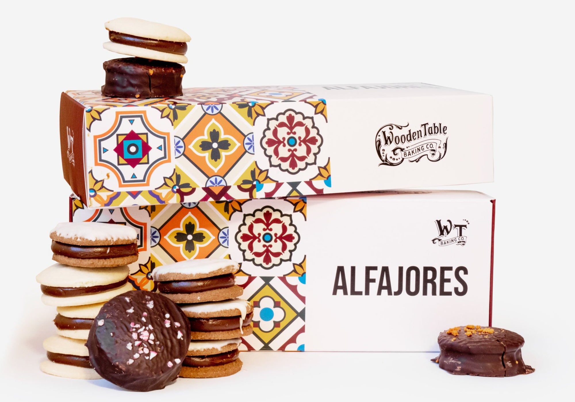 Two Baker's Best Boxes: Assorted Alfajores & Cookies Wooden Table Baking Co.