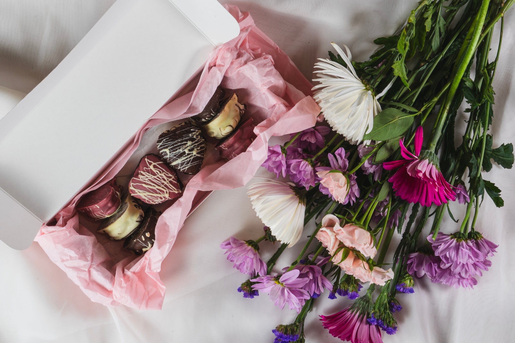 Mixed Heart shaped alfajores Wooden Table Baking Co.