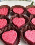 Corázon Bonbons: Ruby Chocolate & Dulce De Leche Wooden Table Baking Co.