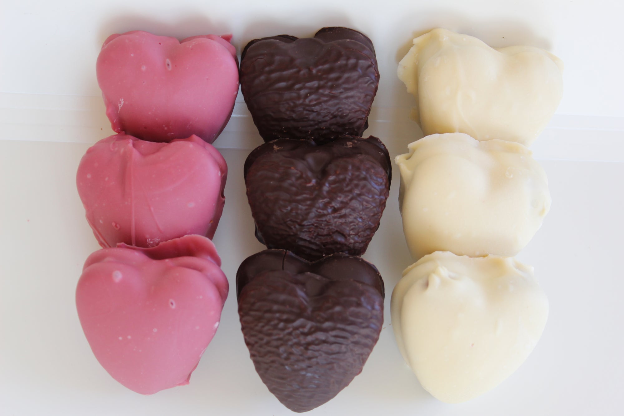 Mixed Heart shaped alfajores Wooden Table Baking Co.