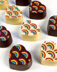 Rainbow Bonbons: Dark/White Chocolate & Dulce de Leche Wooden Table Baking Co.