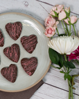 Mixed Heart shaped alfajores Wooden Table Baking Co.