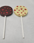 Ruby, Dark or White Chocolate Lollipops & Almond Butter Wooden Table Baking Co.