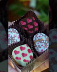 Heart Shaped Chocolate Bonbons Filled with Dulce de Leche