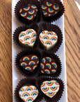 Rainbow Bonbons: Dark/White Chocolate & Dulce de Leche Wooden Table Baking Co.