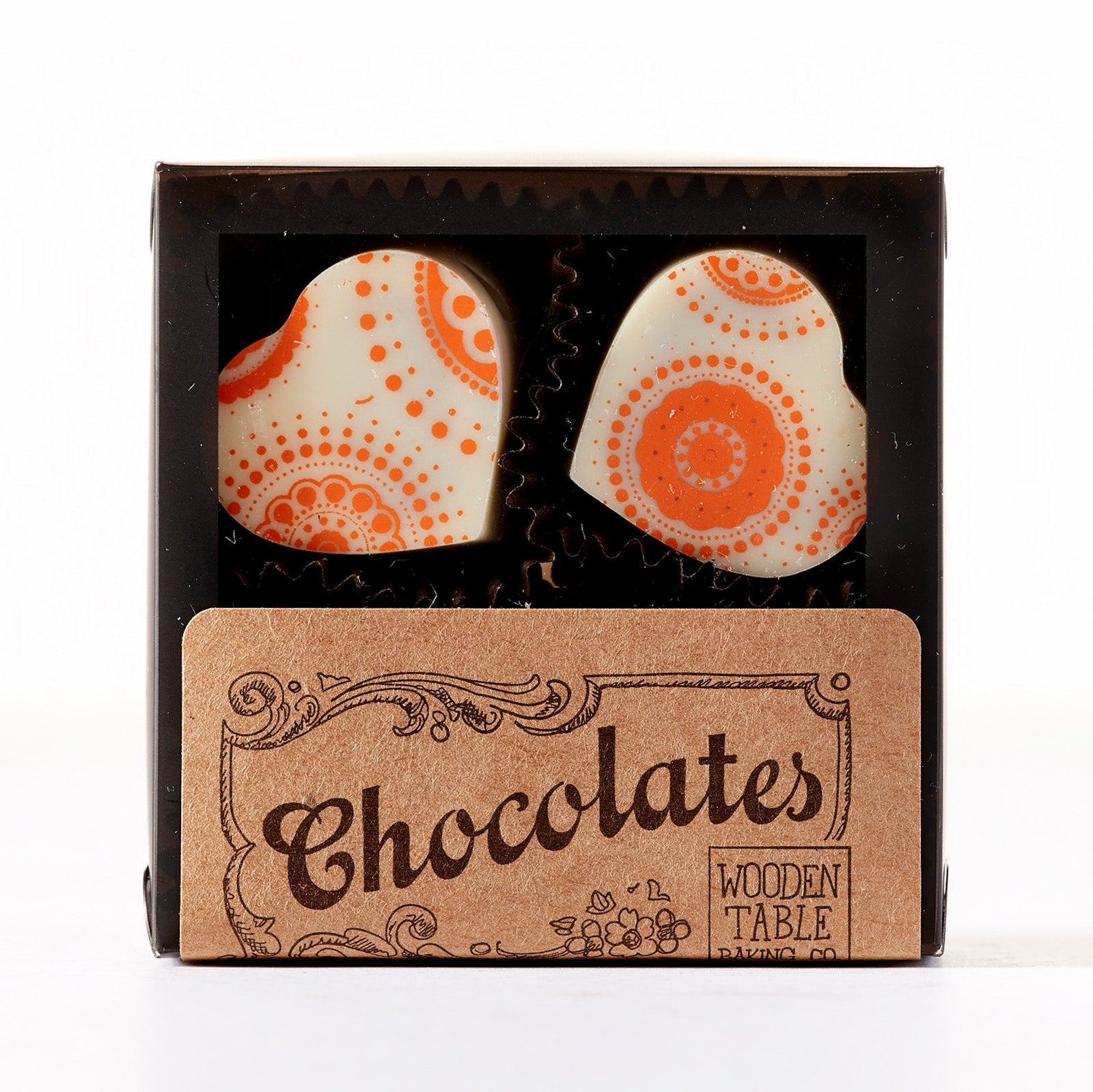 Corazón Bonbons: White Chocolate & Dulce de Leche Wooden Table Baking Co.