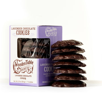 Lavender Chocolate Cookies Wooden Table Baking Co.