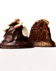 Conitos Dulce de Leche Truffles: Dark Chocolate Almond (8) Wooden Table Baking Co.