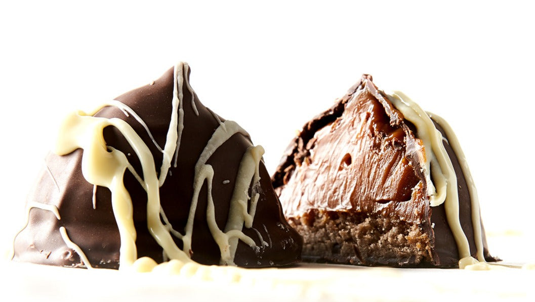 Dark Chocolate &amp; Dulce de Leche Truffles Wooden Table Baking Co.