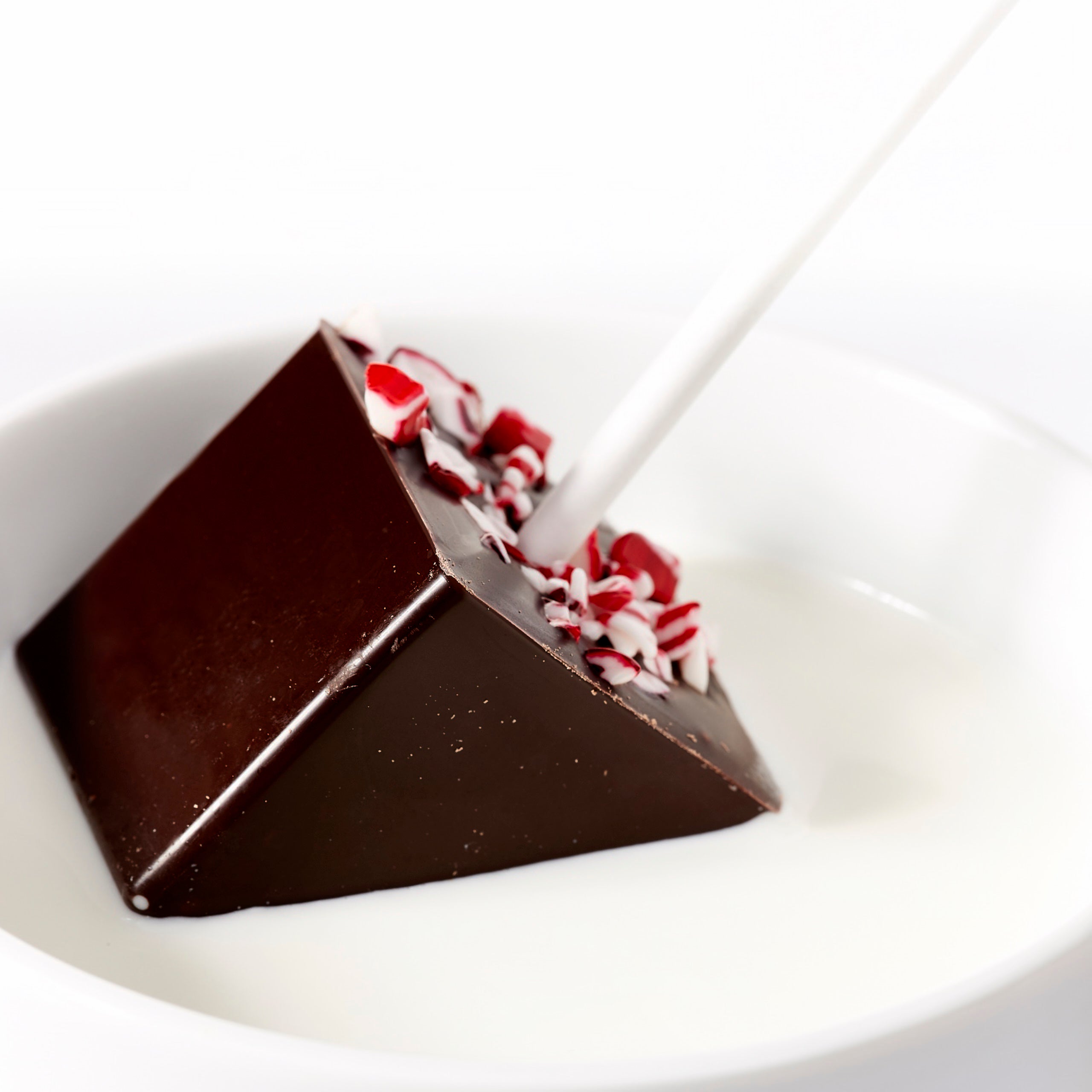 Hot Chocolate Stirrers: Dark Chocolate + Peppermint Wooden Table Baking Co.