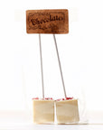 Hot Chocolate Stirrers: White Chocolate + Peppermint Wooden Table Baking Co.