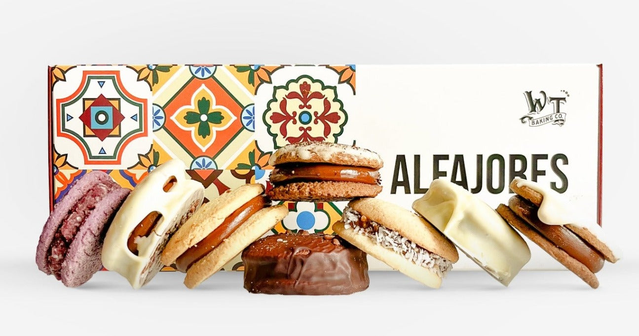 Two Baker&#39;s Best Boxes: Assorted Alfajores &amp; Cookies Wooden Table Baking Co.