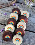Rainbow Alfajores Gift Box Wooden Table Baking Co.