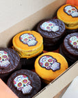 Skull Alfajores box of 16