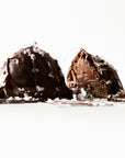 Conitos Dulce de Leche Truffles: Dark Chocolate Sea Salt (8) Wooden Table Baking Co.
